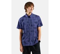 Odlo Chemise de randonnée à manches courtes imprimée Essentials pour homme, L, blue