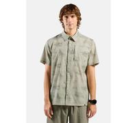 Odlo Chemise de randonnée à manches courtes imprimée Essentials pour homme, XXL, beige