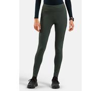 Odlo Zeroweight Warm Reflective Collant De Course Femmes-Vert Olive, Taille XL