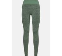 Odlo Collant technique Slokar en Performance Wool Warm pour femme - Ski et snow - vert, XL