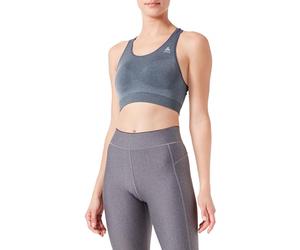 ODLO Damen Seamless Medium Ceramicool Sport-BH Soutien-Gorge, Dark Slate Melange, XS aux Femmes