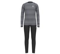ODLO Set Long Active Warm Eco Kids - Enfant - Noir / Gris - taille 6 ans- modèle 2024