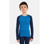 Odlo Active Warm Trend Long Sleeve Base Layer Set Bleu 6 Years Enfants