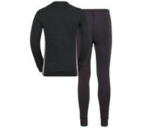 Odlo – Ensemble Active Warm Special – Sous-vêtement synthétique – XXL – gris foncé chiné/gris chiné