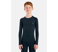 Odlo Ensemble de sous-vêtements Natural 100% Merino Warm pour enfant, 128, bleu marine