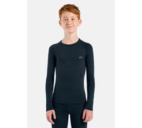 Odlo Ensemble de sous-vêtements Natural 100% Merino Warm pour enfant, 164, bleu marine