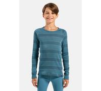 Odlo sous-vêtements Thermiques Actifs Chauds pour Enfants I Legging d'hiver et t-Shirt Thermique à Manches Longues pour Filles et garçons I Ensemble de sous-vêtements de Ski Chauds, Bleu Provincial -