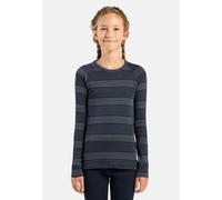 Odlo sous-vêtements Thermiques pour Enfants Active Chaud I Legging d'hiver et t-Shirt Thermique à Manches Longues pour Filles garçons I Ensemble de sous-vêtements de Ski Chauds, 116, Saphir foncé -