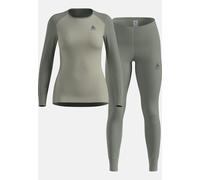 Odlo Ensemble de sous-vêtements techniques Active Warm pour femme, XL, vert