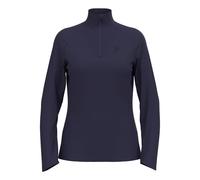 Odlo Essential 1/2 Zip Haut Manches Longues Femmes - Bleu Foncé, Taille S