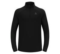 T-shirt Odlo Essentials Ceramiwarm demi-zip manches longues noir mat - S
