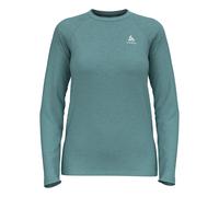 Odlo Essential Seamless Crew Neck Haut Manches Longues Femmes-Turquoise, Taille XL