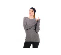 Odlo T-shirt Essential Seamless – Col rond sans coutures, manches longues Femme Gris S