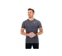 Odlo T-shirt de course Essential Seamless Col rond Manches courtes Gris Taille S