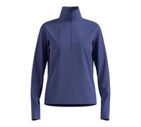 Odlo Essential Thermal Midlayer 1/2 Zip Maillot De Course Femmes-Bleu, Taille S