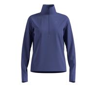 Odlo Essential Thermal Midlayer 1/2 Zip Maillot De Course Femmes-Bleu, Taille XL