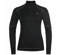 Maillot manches longues 1 2 zip odlo active x warm eco noir femme