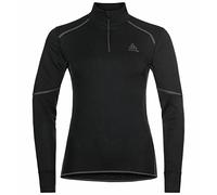 Maillot manches longues 1 2 zip odlo active x warm eco noir femme