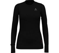 Odlo Base Layer Top Crew Neck Long Sleeve Merino 200 Femme Noir