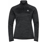 Odlo Femmes Millennium Element 1/2 Zip Longsleeve Vêtements De Course Haut Manches Longues Black Melange - Noir L