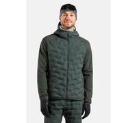 Odlo Haut à capuche de ski de fond zippé Zeroweight Insulator pour homme, S, vert