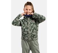 Odlo Haut à capuche zippé High Pile Print Kids pour enfant - Exploration et confort, Randonnée - vert, 164