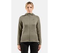 Odlo Haut à capuche zippé Tencia pour femme, M, vert