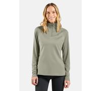 Odlo Haut de running demi-zip Essential Ceramiwarm pour femme - Running - vert, M