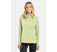 Odlo Haut de running demi-zip Essential Ceramiwarm pour femme - Running - vert, S