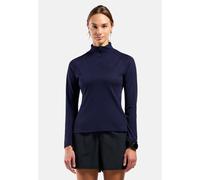 Odlo Haut de running Essential Demi-Zip pour femme - Running - bleu marine, S
