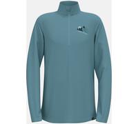 Odlo Berra Graphic Half Zip Fleece Bleu 4 Years Enfants