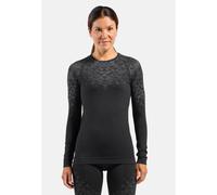 Odlo Haut technique à col rond et manches longues Kinship Performance Wool Warm pour femme, S, black