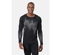 Odlo Haut technique à col rond et manches longues Kinship Performance Wool Warm pour homme, XXL, black