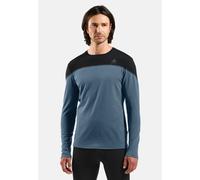 Odlo Haut technique à manches longues Revelstoke Performance Wool Warm pour homme, S, blau