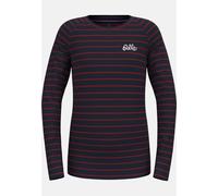 Odlo T-shirt à manches longues Active Warm Originals Stripe pour enfant pour enfant, 116, blue
