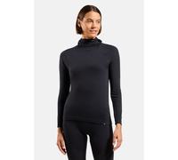 Odlo Haut technique avec cagoule Seamless Performance Wool pour femme, XS, noir