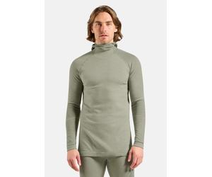 Odlo Haut technique avec cagoule Seamless Performance Wool pour homme, L, vert