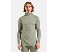 Odlo Haut technique avec cagoule Seamless Performance Wool pour homme, S, vert