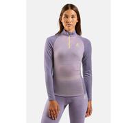 Odlo Haut technique demi-zippé Performance Wool 150 pour femme, M, violet