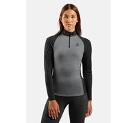Odlo Haut technique demi-zippé Performance Wool 150 pour femme, XS, gris