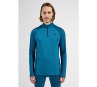 Odlo Haut technique demi-zippé Performance Wool 150 pour homme, S, blue
