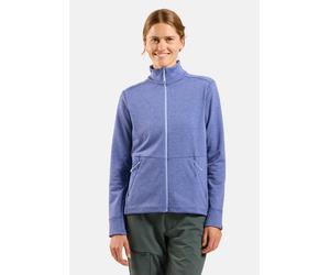 Odlo Haut zippé Grid Fleece pour femme - Randonnée, Ski et snow - blau, S