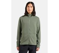 Odlo Haut zippé Grid Fleece pour homme - Randonnée - vert, L