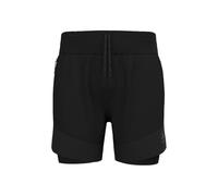 Odlo Hommes X-Alp Trail 6In 2In1 Short Vêtements De Course Short De Running Black - Noir L
