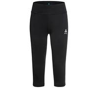 Odlo Leggings de Sport pour Femmes Essential Tights 3/4 Vêtements de Course Legging de Course Noir I Pantalon de Course I Femmes