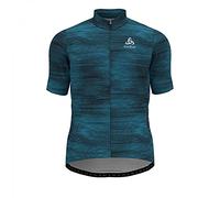 Odlo Maillot Cycliste Element pour Homme, Mykonos Blue - Graphic SS21, S