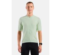 Odlo Maillot de cyclisme à zip intégral Essentials pour homme, S, vert