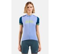 Maillot manches courtes femme odlo heritage essentials bleu multi