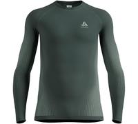 Odlo - Première couche technique - BL Top Crew Neck LS Performance Warm Eco M Urban Chic pour Homme - Taille L - Gris Gris L
