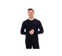 Odlo Haut à manches longues Merino 160Crew Hommes Noir Taille S